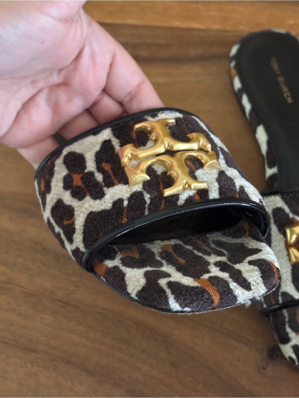Tory Burch Eleanor Leopard print slides - Picture 3 of 8